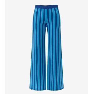 Simon Miller Jabber Pants Vertical Stripe Wide Leg Blue Knit High Rise Sz S